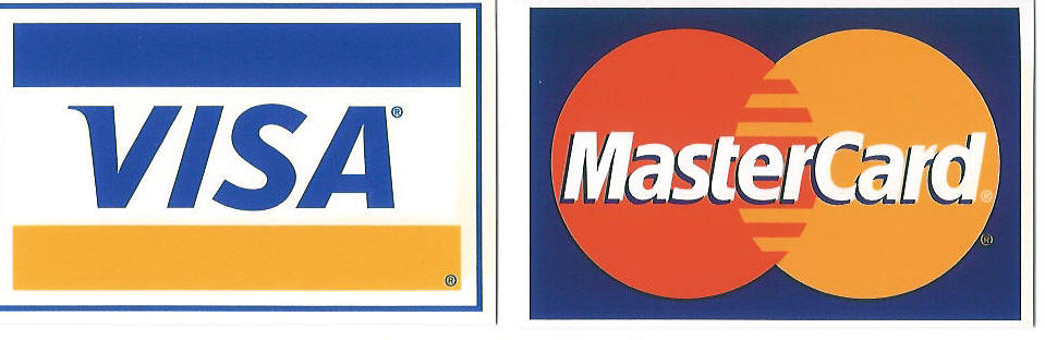WE ACCEPT VISA AND MASTERCARD